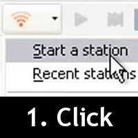 Click on Start a Station